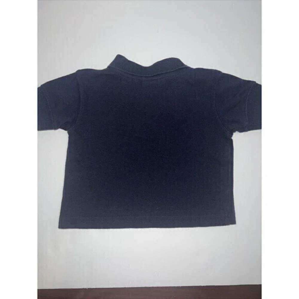 Polo Ralph Lauren Boys Blue‎ Polo Size 6-9 Months Big Horse Logo